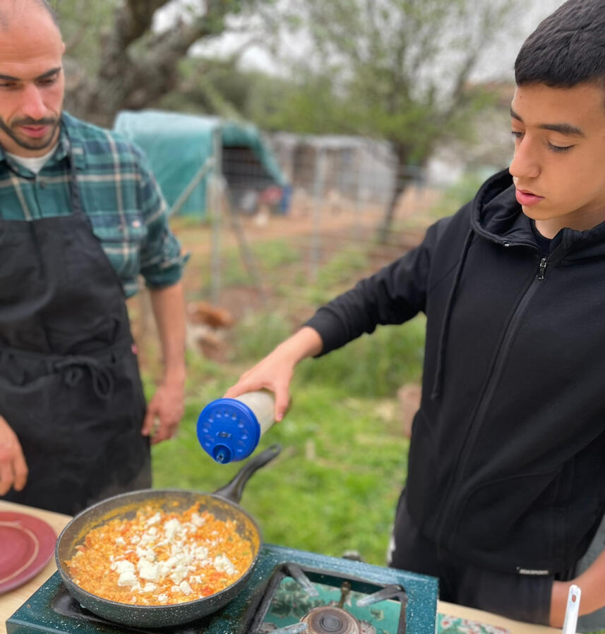 Kids exploring Greek nature through agrotourism activities